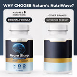 Nature’s NutriWave etiqueta de Neuro Sharp con lista de ingredientes para confianza