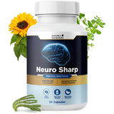 Nature’s NutriWave envase frontal de Neuro Sharp mostrando presentación clara y natural