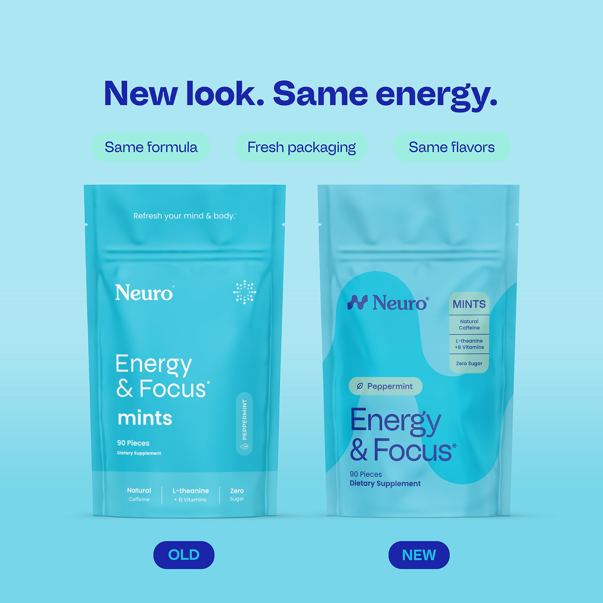Neuro textura de la mint en primer plano, detalle de superficie fresca