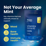 Detalle de textura de la mint Neuro que indica compresión en frío y pureza