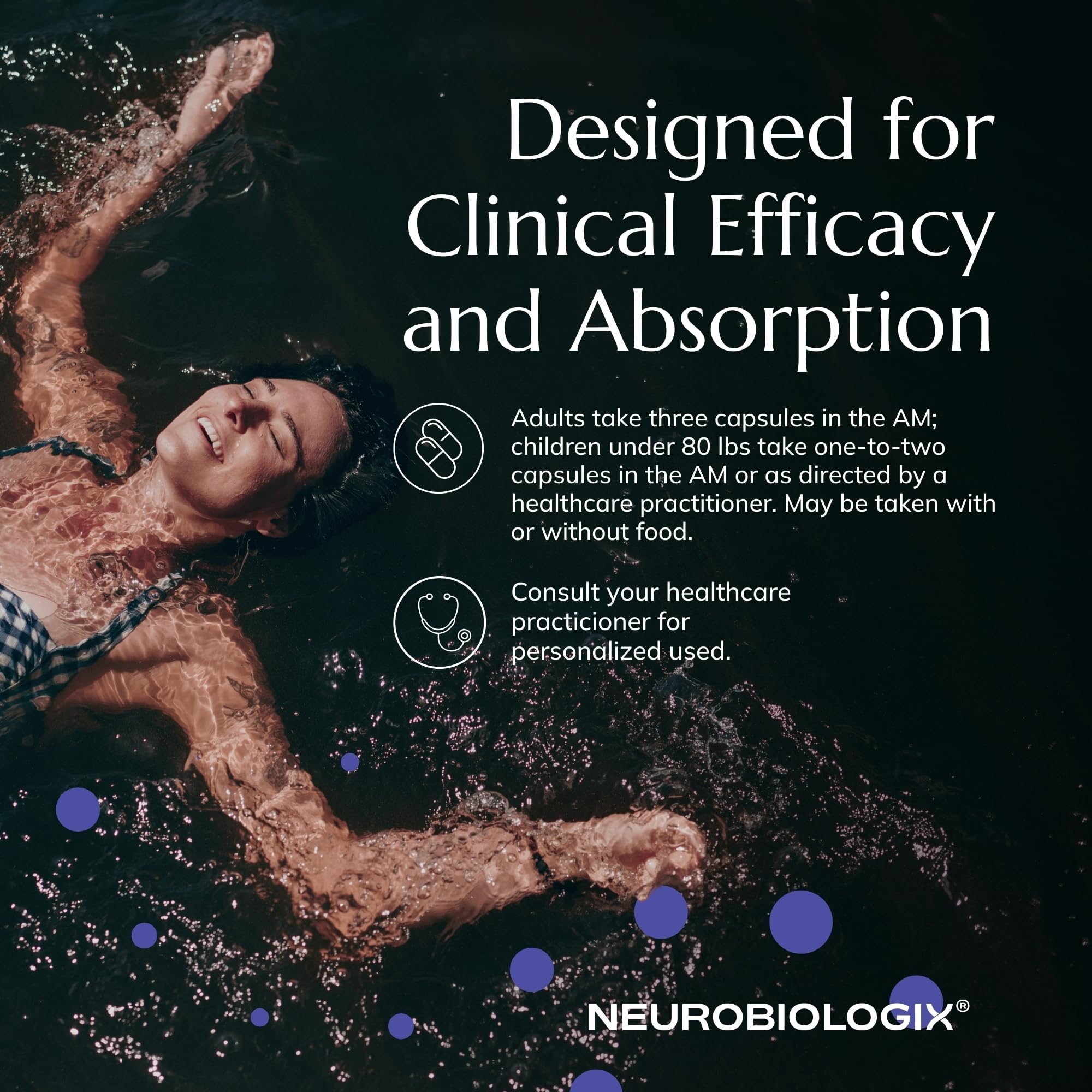 Neurobiologix caja abierta con cápsulas extendidas, visión del contenido real