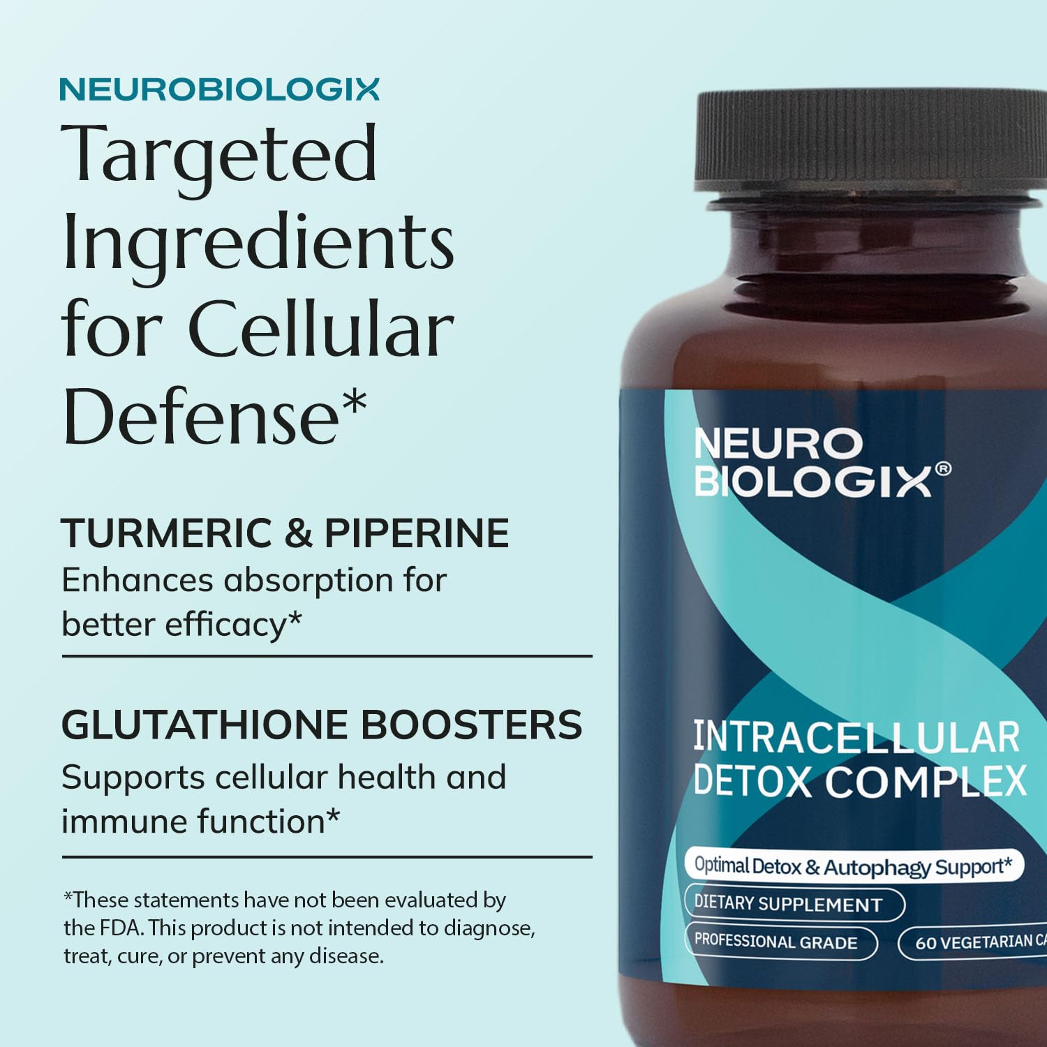 Neurobiologix cápsula en mano para comparar tamaño y facilidad de ingestión