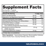 Neurobiologix Mood Plus cápsula tomada por la mañana como parte de rutina