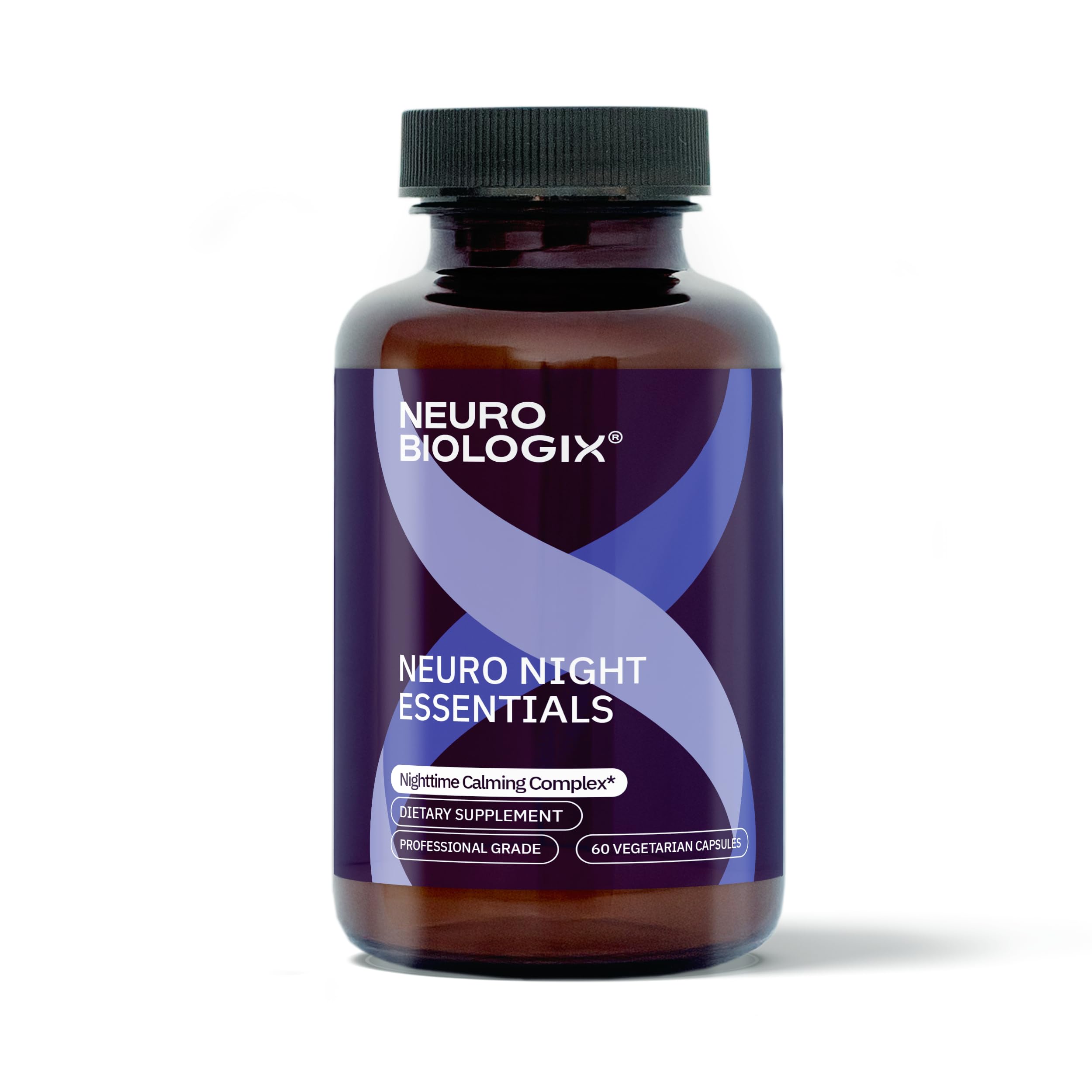 Neurobiologix envase frontal mostrando fórmula nocturna y calma