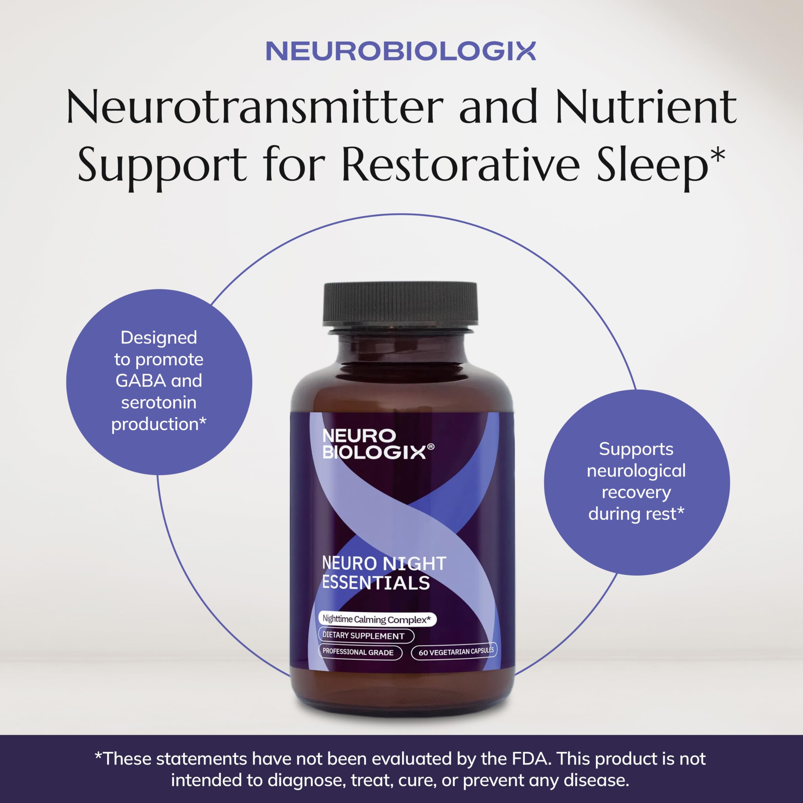 Neurobiologix producto en ambiente nocturno que inspira rutina de descanso