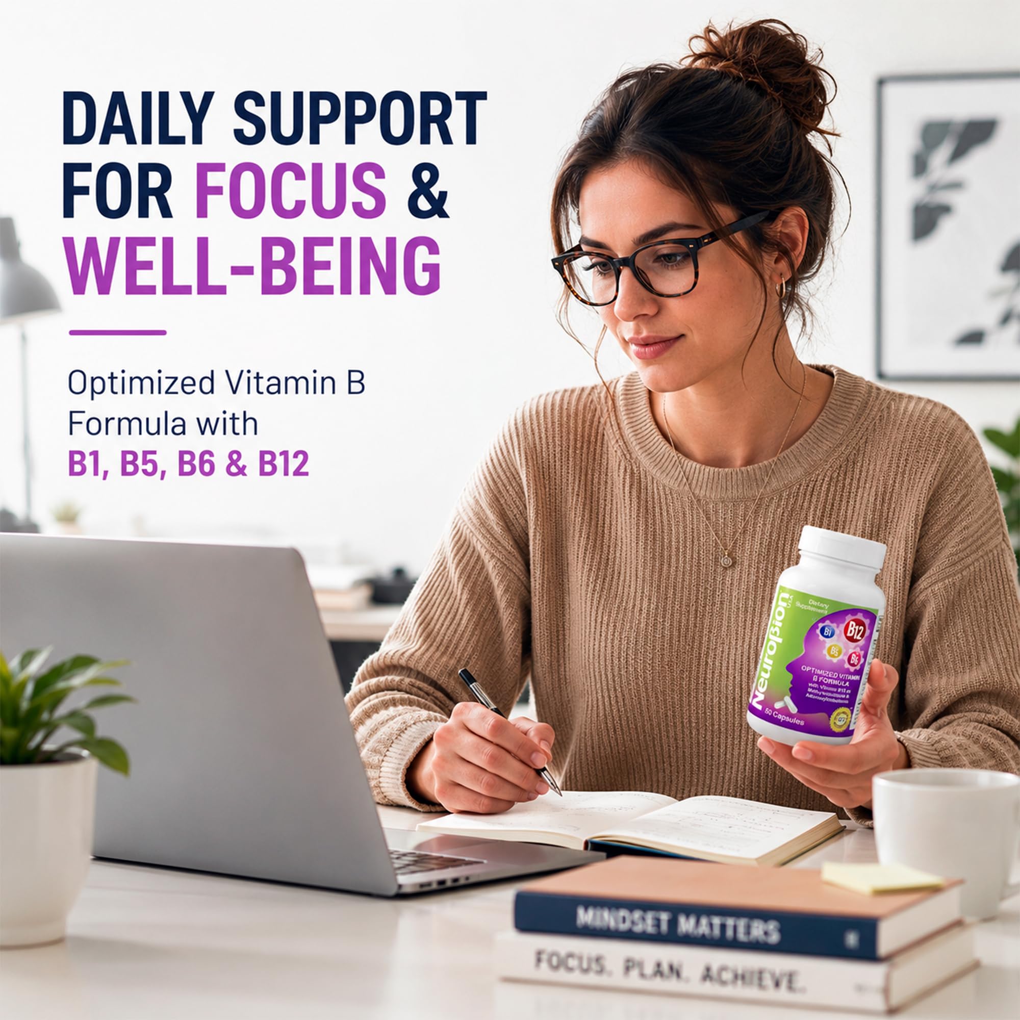 Neurobion detalle ingredientes con enfoque en vitaminas B, transparencia del producto