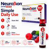 Neurobion viales en mano facilitando el consumo portátil
