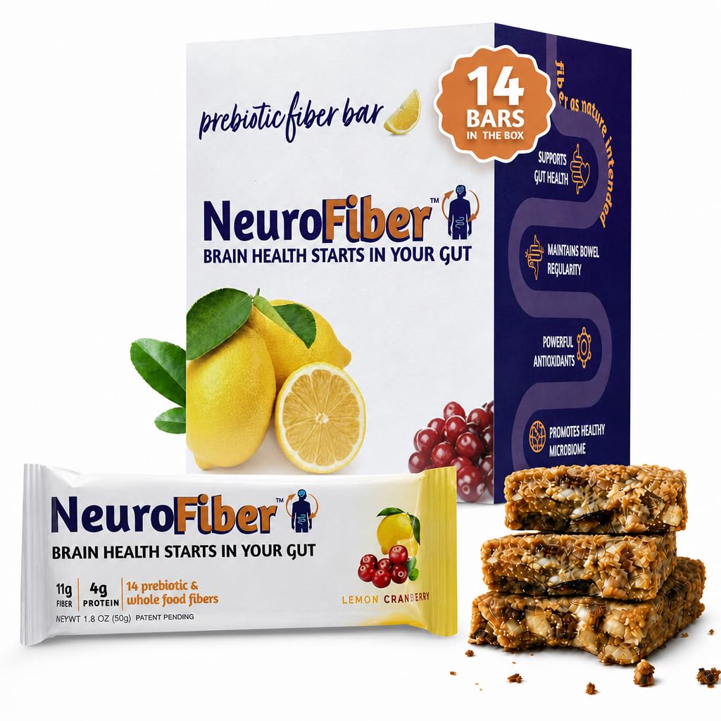 NeuroFiber envase frontal mostrando fácil identificación y conveniencia