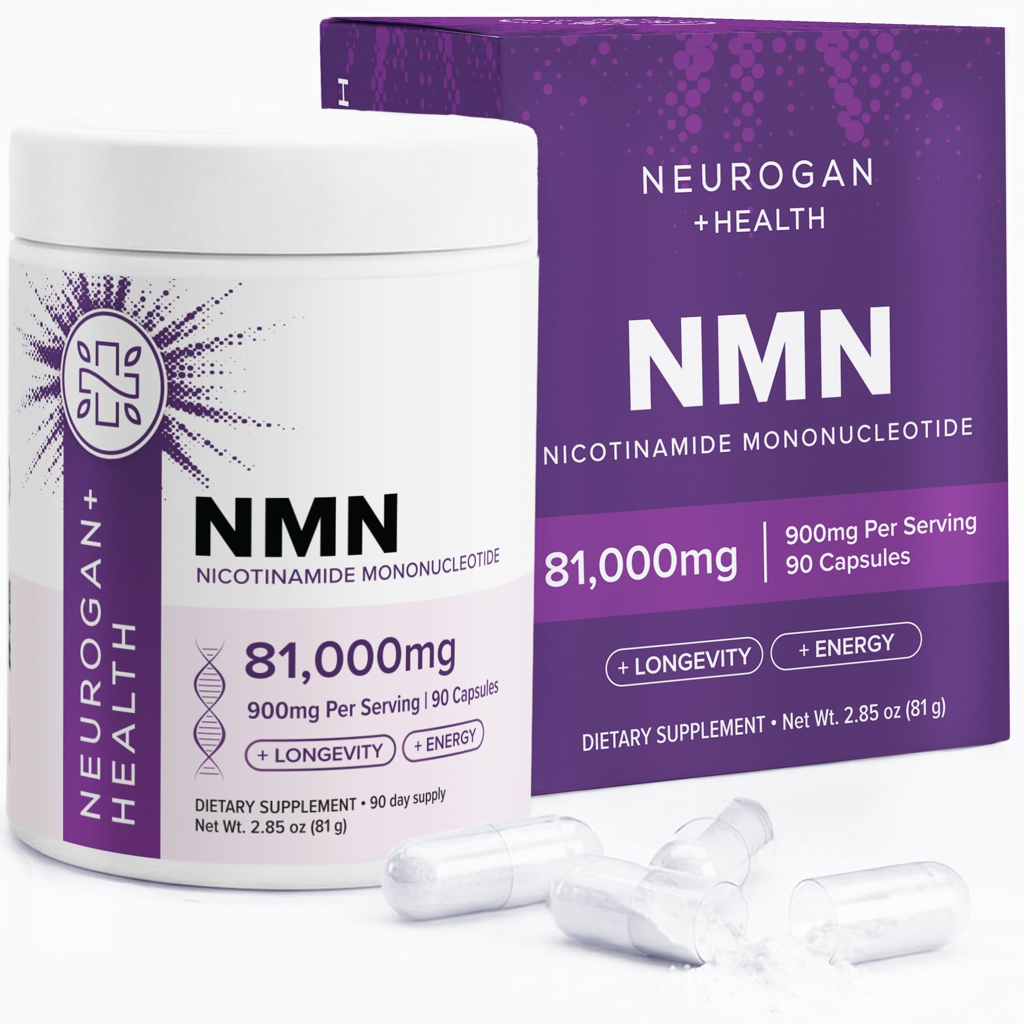 Neurogan botella frontal mostrando diseño y conveniencia