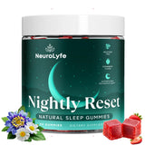 Neurolyfe frente del envase mostrando 60 gomitas y beneficios visibles