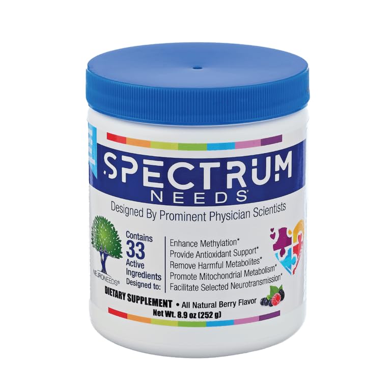 NeuroNeeds envase SpectrumNeeds frontal mostrando diseño y conveniencia