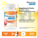 NeuropAWAY cápsula primer plano destacando pureza y dosificación