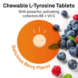 NeuroScience bote abierto con tabletas masticables listas para consumo