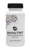 NeuroScience frasco frontal del suplemento Methyl FMT mostrando etiqueta clara y dosis