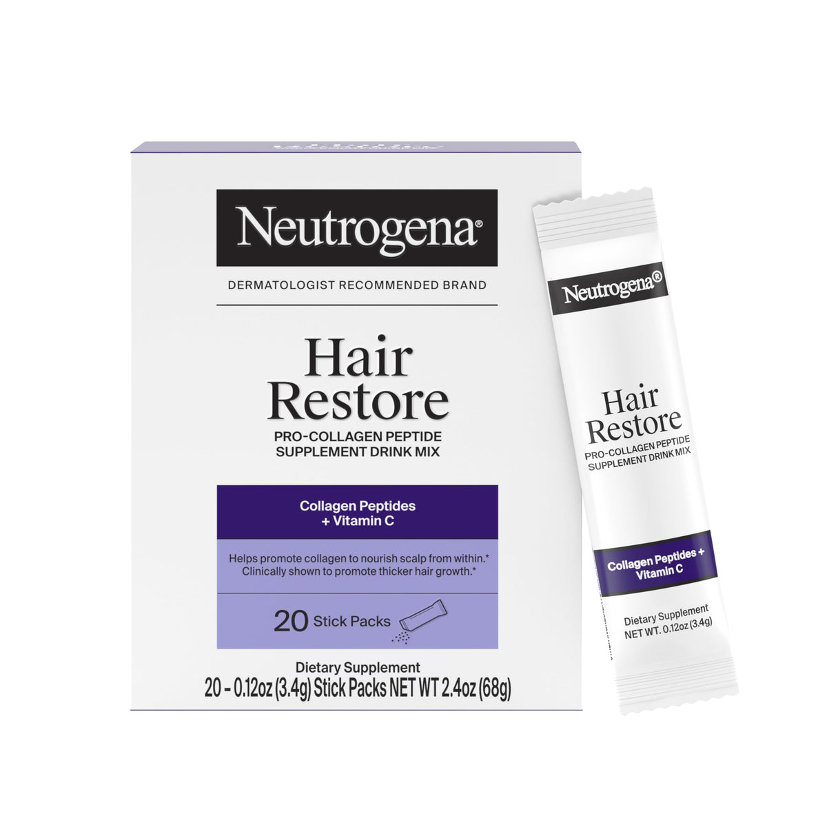 Neutrogena frente del empaque mostrando caja y marca, conveniencia cotidiana