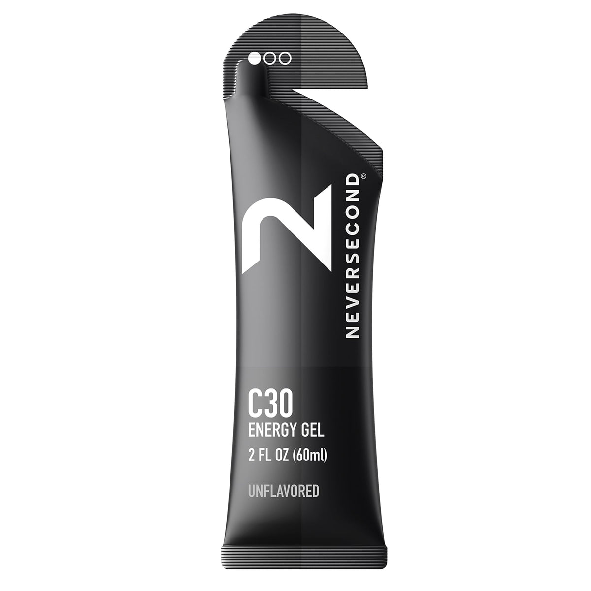 NeverSecond front packet mostrando paquete y beneficio de energía rápida