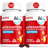 NEVISS envase frontal de astaxanthin 24 mg, presentación clara y beneficios antioxidantes