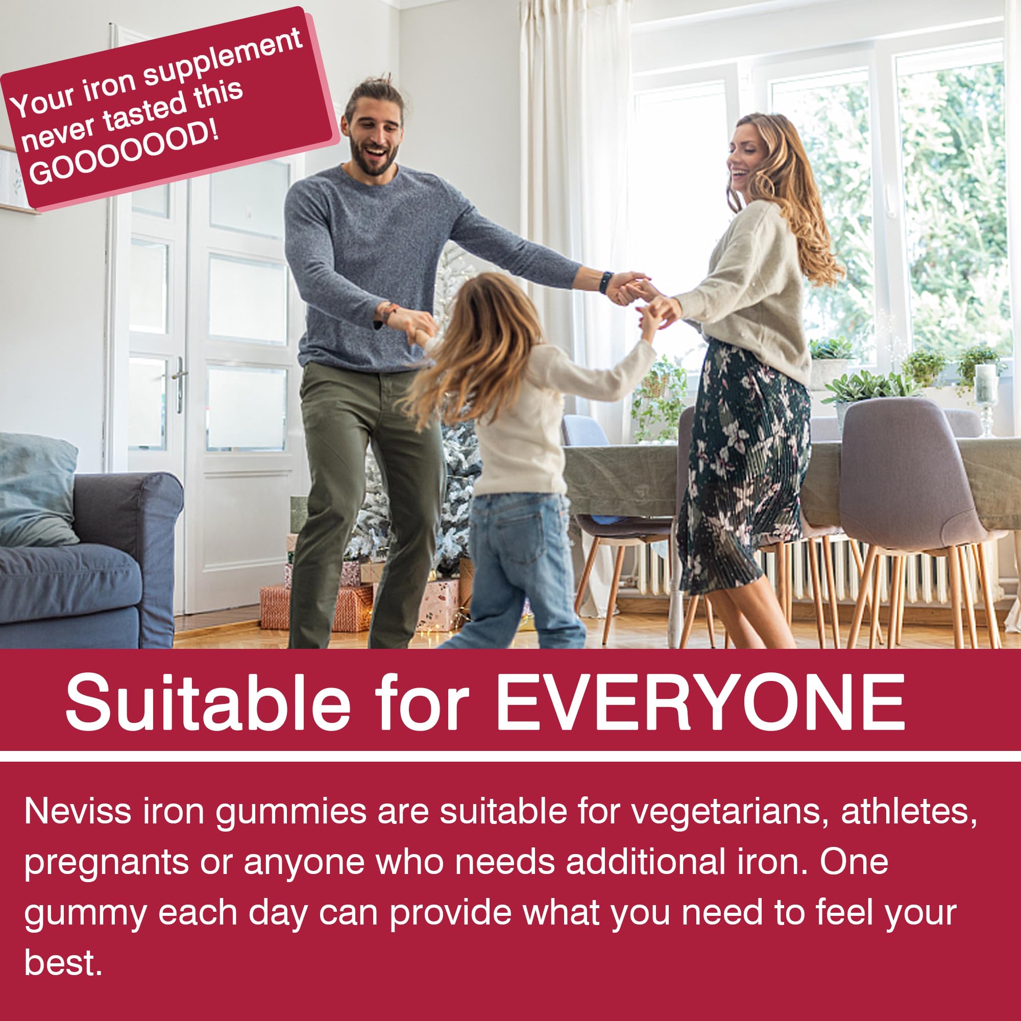 NEVISS gominolas junto a desayuno saludable para energía diaria