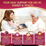 NEVISS etiqueta nutricional con ingredientes clave y certificaciones