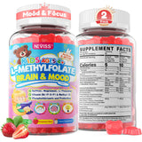 NEVISS frente del envase de gomitas para niños que facilita administración diaria