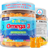 NEVISS envase frontal de gominolas omega‑3 mostrando beneficios diarios