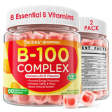 NEVISS frente del paquete de gomitas B100 mostrando diseño y beneficios