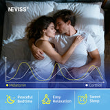 NEVISS gominolas junto a una almohada simbolizando uso nocturno y relajación