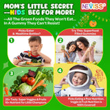 NEVISS gomita partida que muestra el relleno natural manzana verde