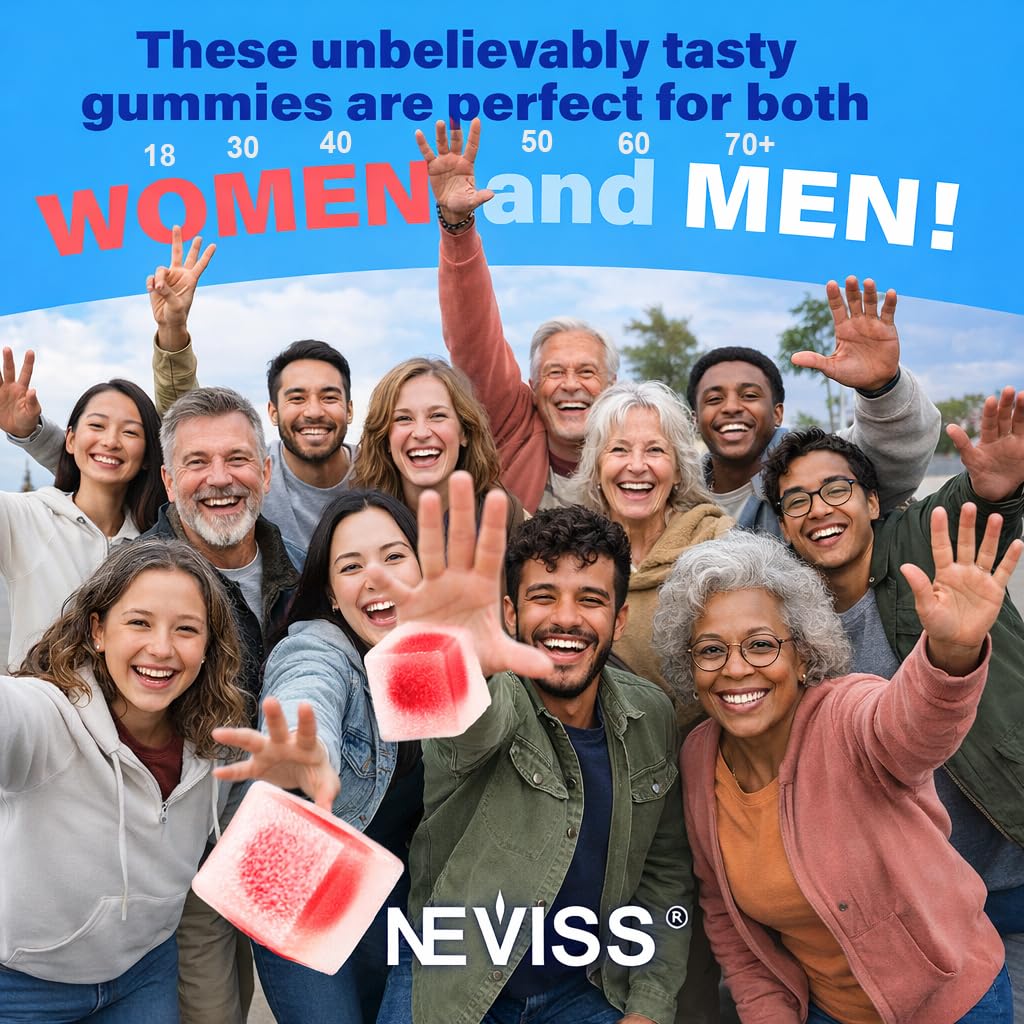 NEVISS gomita en mano para visualizar tamaño y facilidad de ingestión