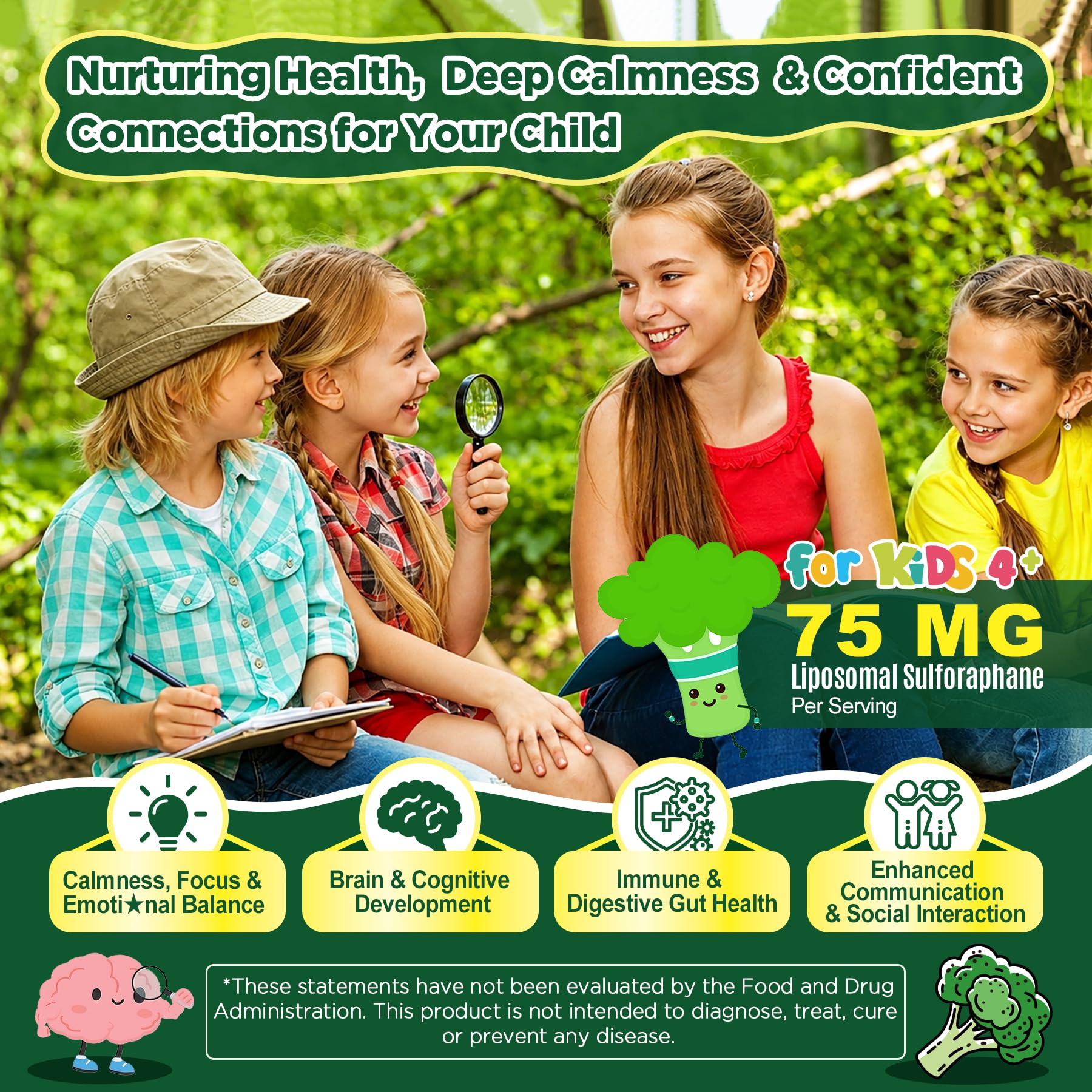 NEVISS brotes de brócoli y myrosinase ilustrando origen del sulforafano