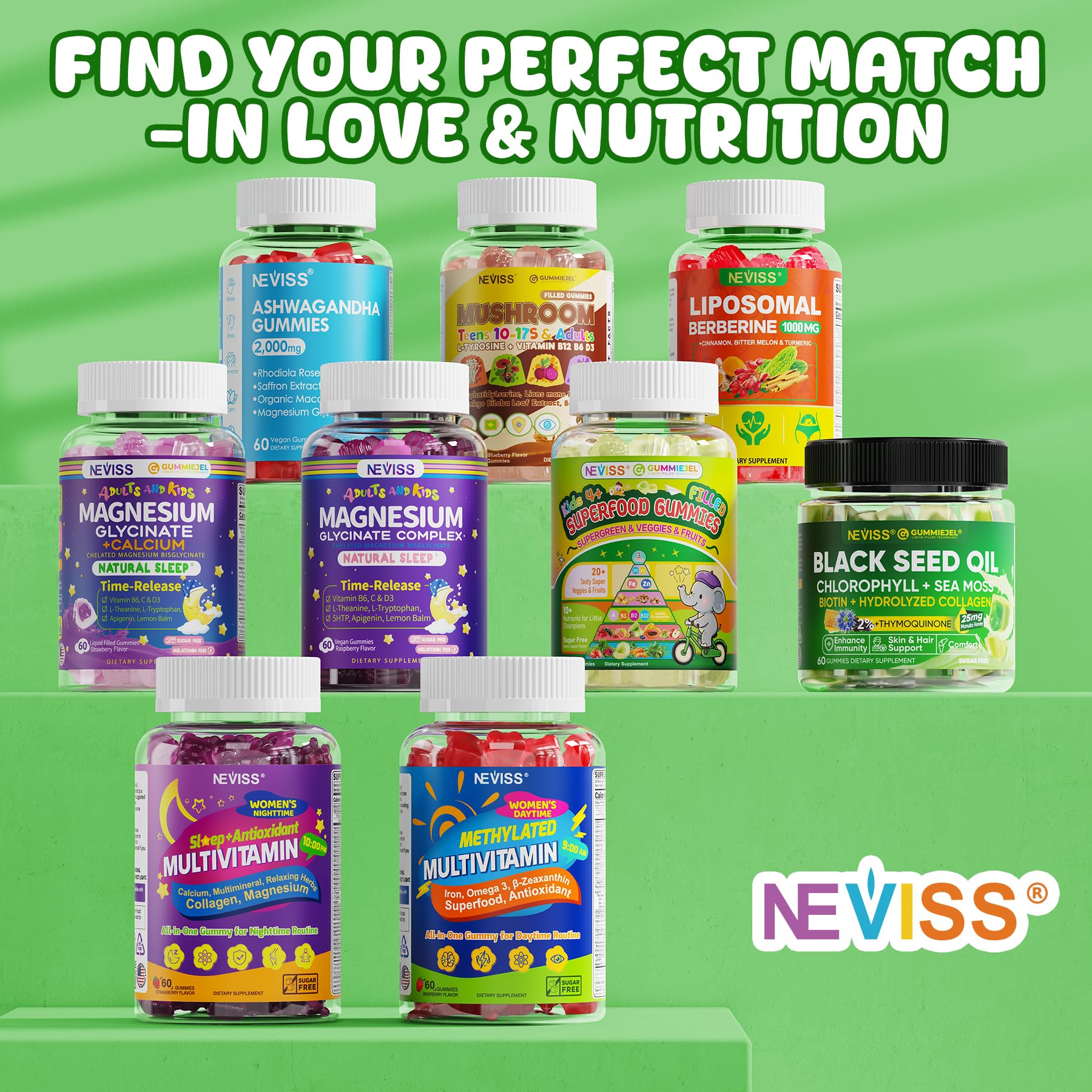 NEVISS mezcla de supergreens y frutas orgánicas en cuenco