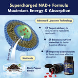 NEVISS tabla de ingredientes mostrando niacinamida y betaina para piel y metabolismo