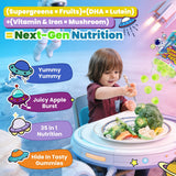 NEVISS ingredientes supergreen: frutas, verduras y hongos para antioxidantes