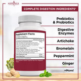 NEW AGE etiqueta con ingredientes y certificaciones visibles