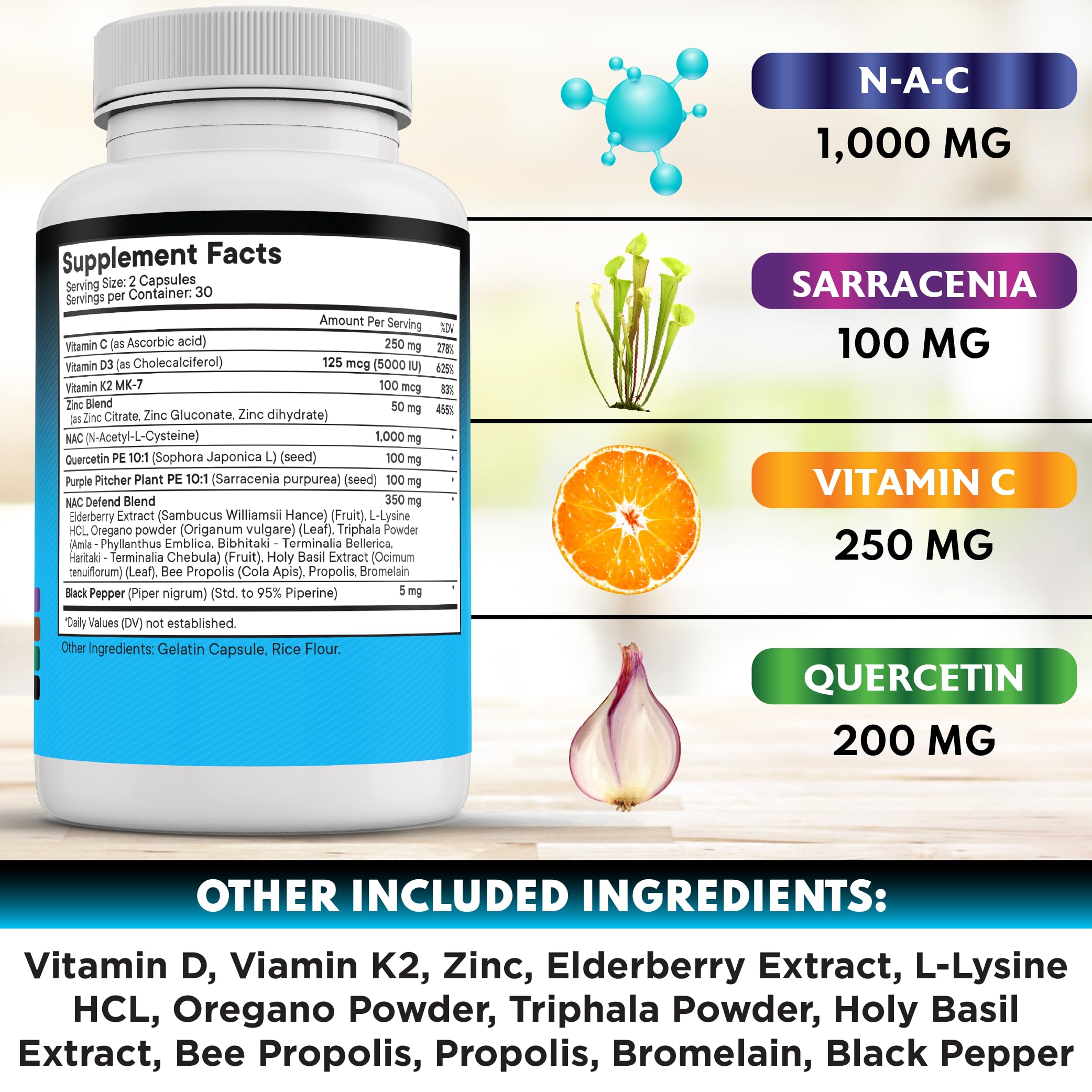 NEW AGE etiqueta de ingredientes con listado claro y confianza