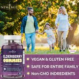 NEW AGE gomita en mano para comparar tamaño, práctico y apto para toda la familia