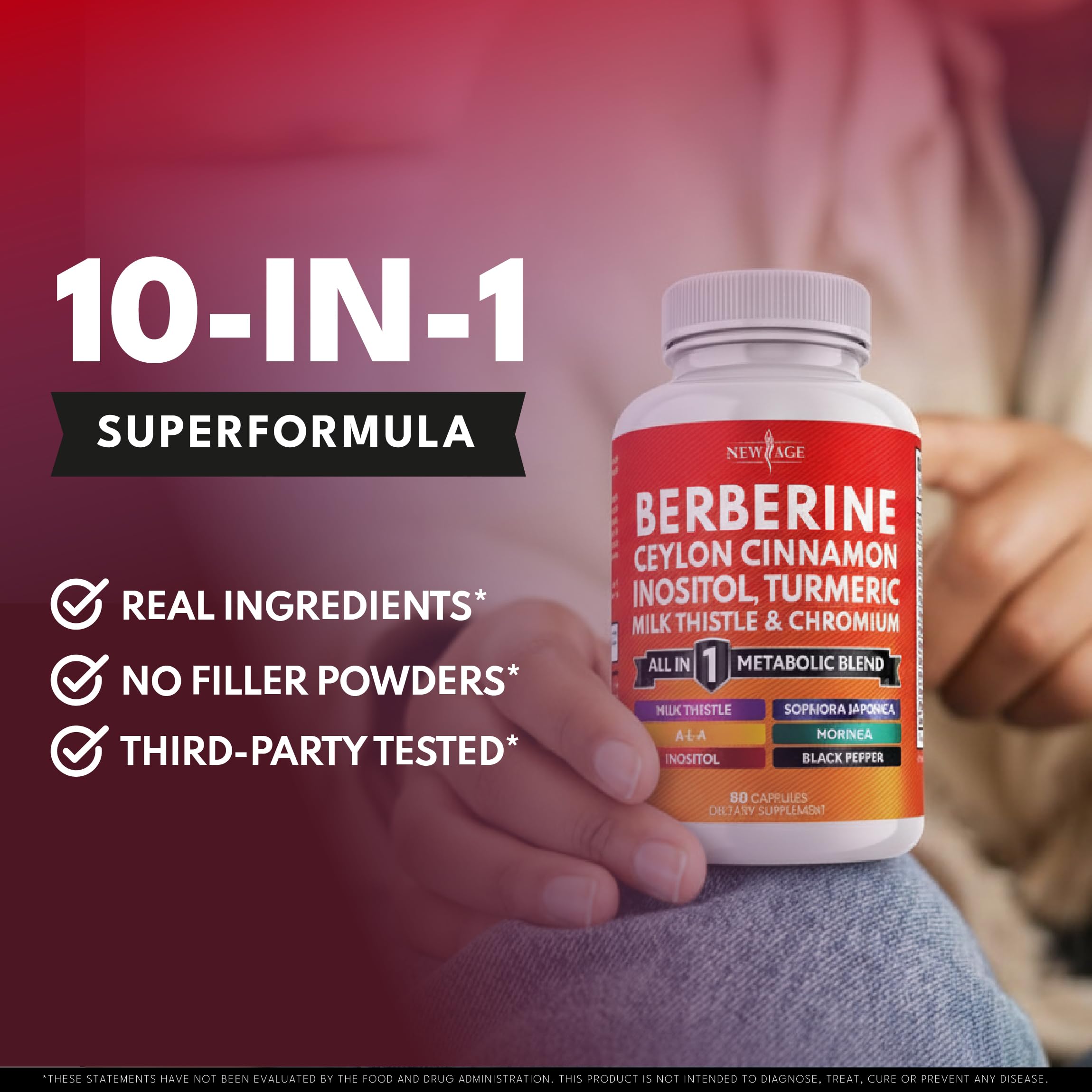 NEW AGE etiqueta con tabla nutricional clara y confiable