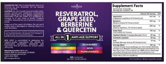 NEW AGE semilla de uva macro destacando antioxidantes visibles