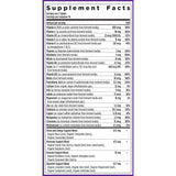 New Chapter etiqueta nutricional con lista completa de nutrientes