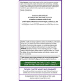 New Chapter etiqueta nutricional con información clara de vitaminas y minerales
