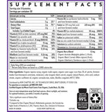 New Chapter etiqueta nutricional legible para ver vitaminas y menos azúcar