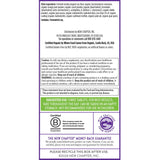 New Chapter etiqueta nutricional con detalle de metilfolato e hierro fermentado