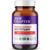 New Chapter frasco frontal mostrando 96 comprimidos y beneficio energía equilibrada