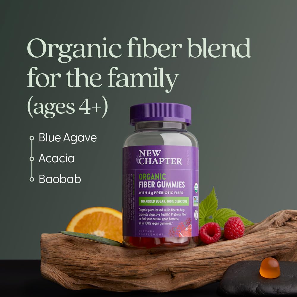 New Chapter ingredientes: agave, baobab y acacia resaltando origen vegetal