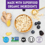 Ingredientes orgánicos de New Chapter como col rizada y brócoli fermentados
