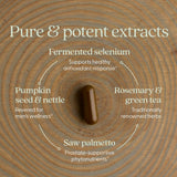 New Chapter polvo de extracto y hierbas mostrando pureza y potencia