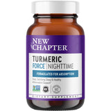 New Chapter frasco frontal mostrando suplemento nocturno y beneficios