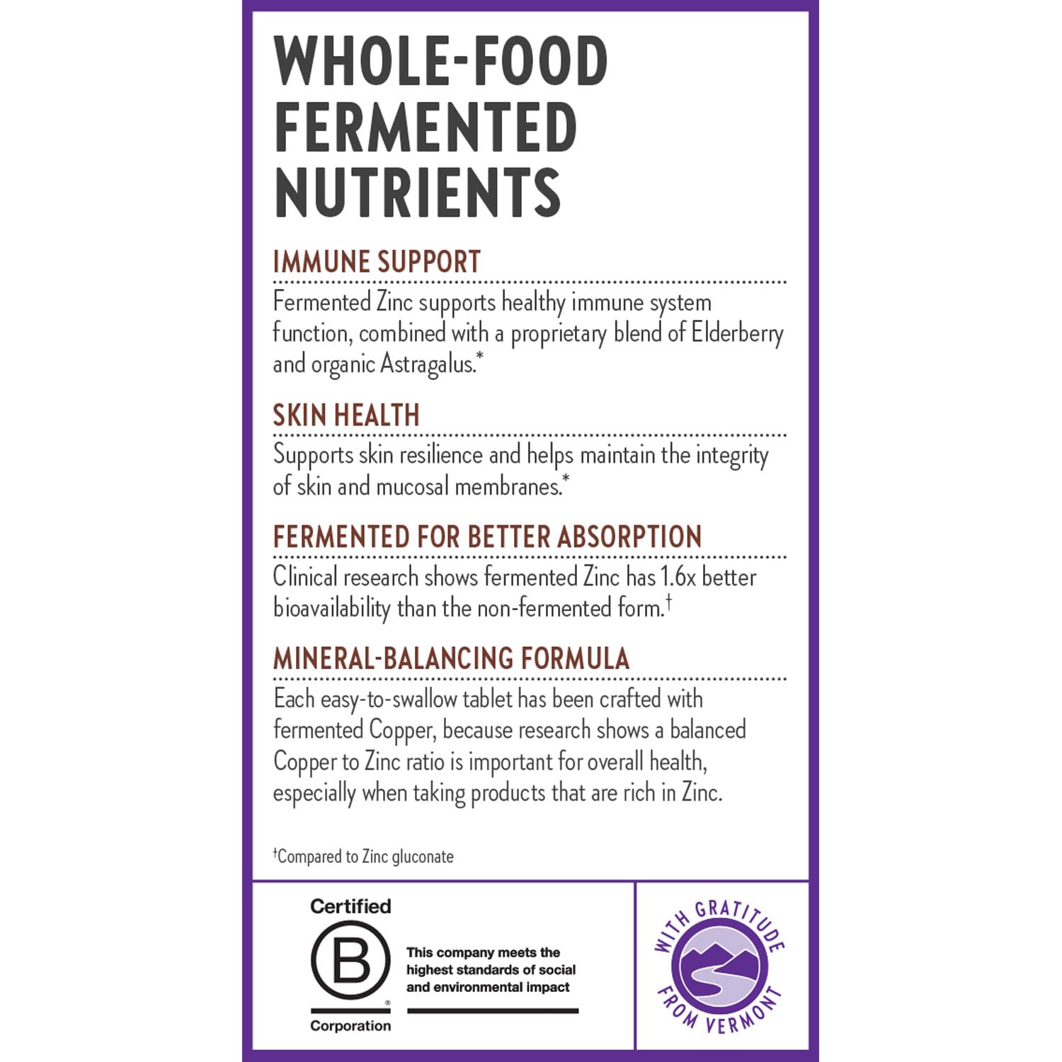 New Chapter sellos de Non-GMO y Gluten-Free para confianza