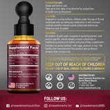 New Elements detalle de la etiqueta con información de 500 mg magnesio y 100 mg vitamina B6