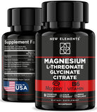 New Elements frasco frontal del suplemento mostrando etiqueta y beneficios